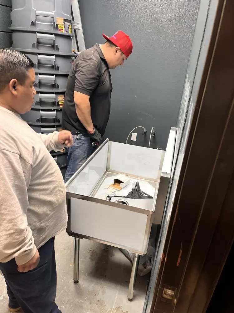 Commercial plumbing and sink installation in Van Ness